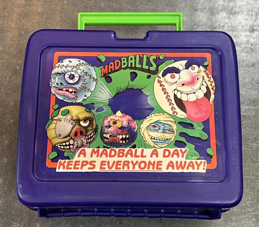 Ok this 1986 Madballs lunchbox is definitely a finalist for best lunchbox ever: