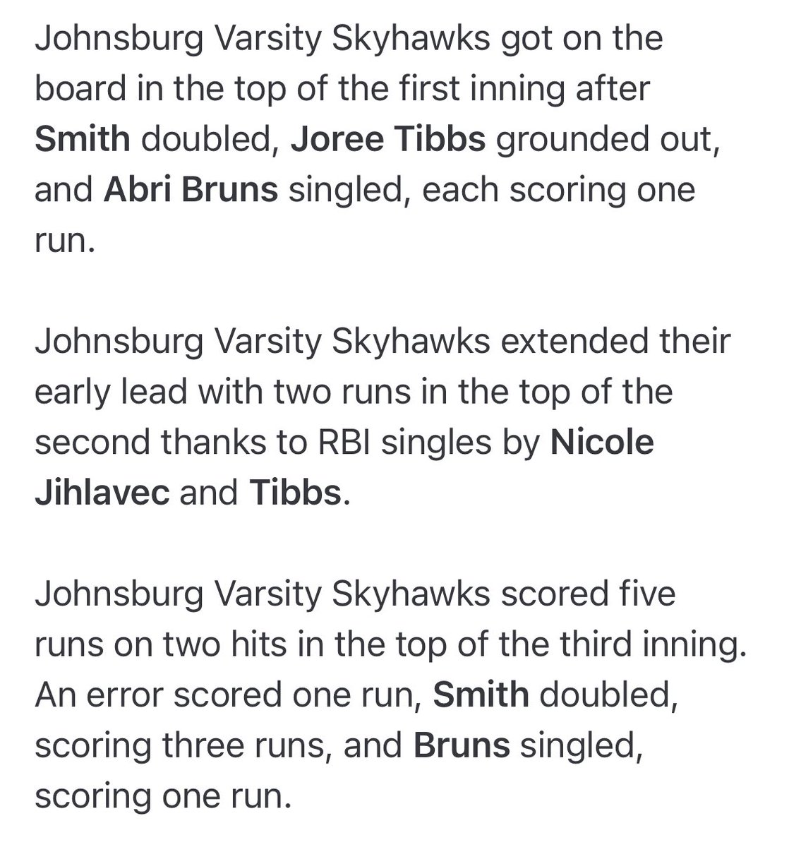 Johnsburg Softball tweet media
