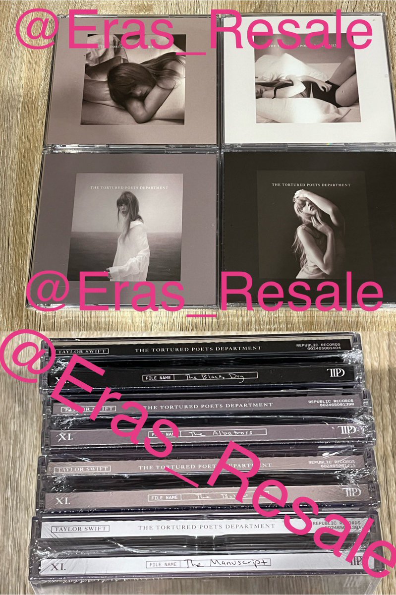 🤍Giveaway🤍

I am giving away 1 of each TTPD Collector’s Edition variant! 4 CDs total, 4 winners, each winner gets one variant!

To enter:
🤍 Follow me or open your DMs
🤍 Retweet this tweet
🤍 Reply your favorite track from TTPD

*USA Only* 

4 winners will be announced 5/3 @