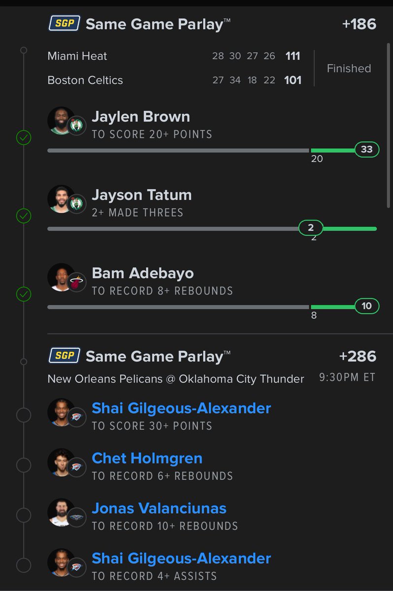 BetLukesSlips's tweet photo. First game is down, one more to go https://t.co/Kuf8B3dOoM