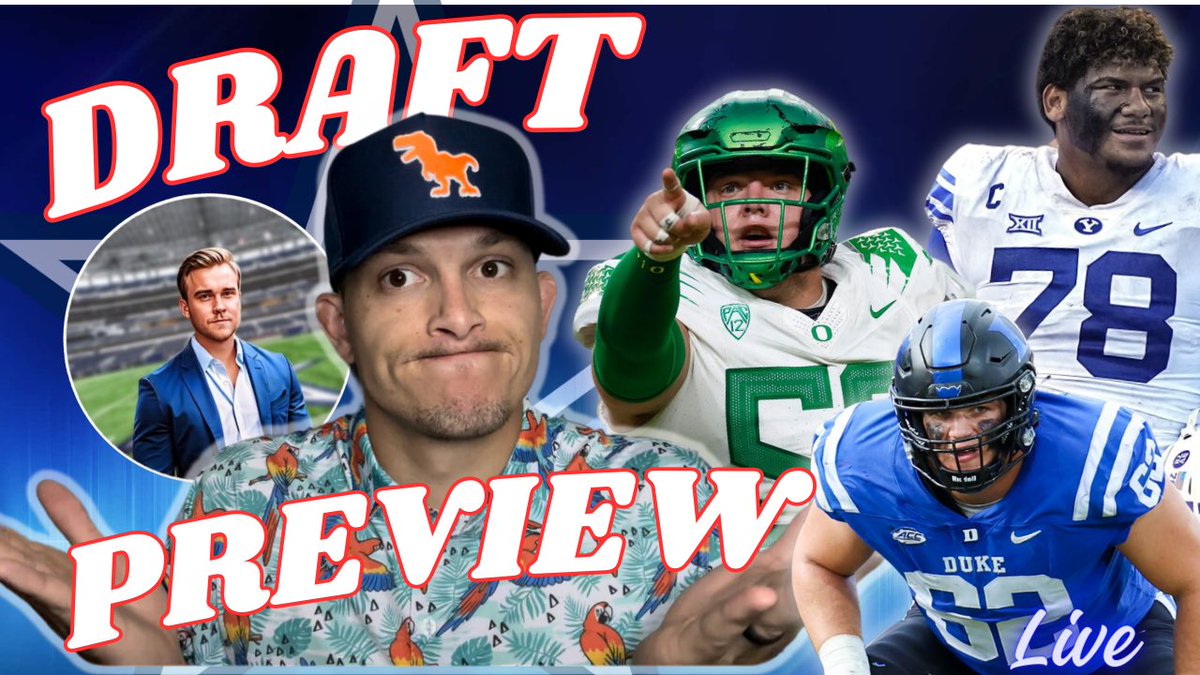 Pre-Draft Preview w/ Resident Draft Expert @larimore_ben We’re live in 10 Minutes ✭ #Cowboys #NFLDraft