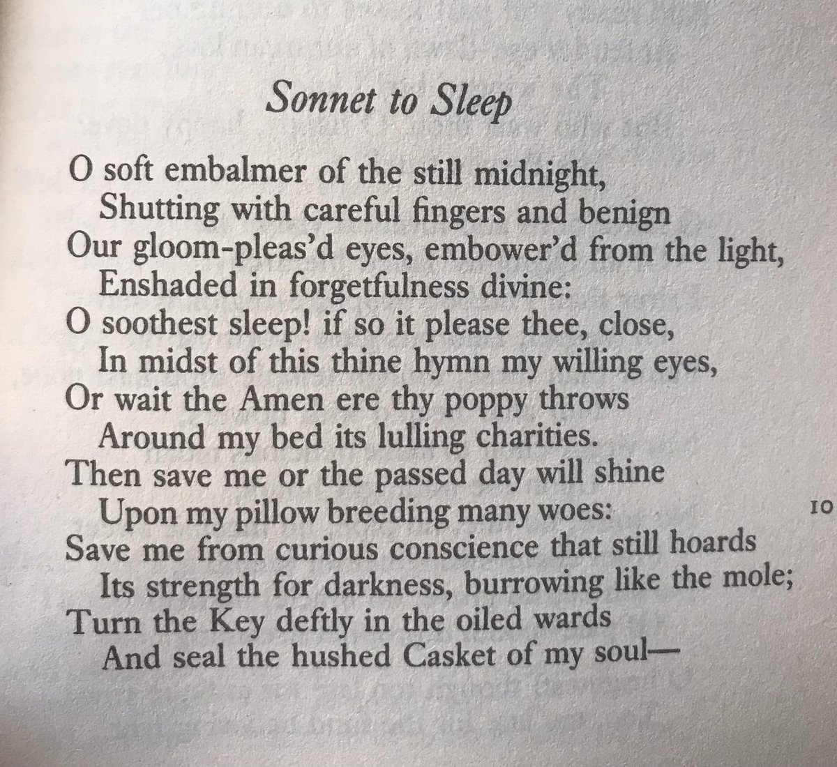 some Keats for my poet-insomniacs