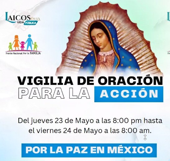 Vigilia de Oración para la Acción.

🙏🙏🙏

#LaPazNosUne