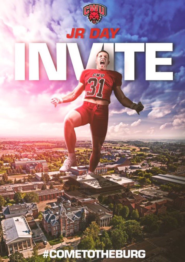 Neal Steger (@stegerneal) on Twitter photo Thank you <a href="/CoachRipken/">Ripken Braman</a> for the junior day invite! Excited to be in Ellensburg on may 4th.
<a href="/JordanJ_/">Jordan Johnson</a> <a href="/AndrewNemec/">Andrew Nemec</a> <a href="/BrandonHuffman/">Brandon Huffman</a> <a href="/PrepRedzoneOR/">Prep Redzone Oregon</a> Thank you <a href="/CoachRipken/">Ripken Braman</a> for the junior day invite! Excited to be in Ellensburg on may 4th.
<a href="/JordanJ_/">Jordan Johnson</a> <a href="/AndrewNemec/">Andrew Nemec</a> <a href="/BrandonHuffman/">Brandon Huffman</a> <a href="/PrepRedzoneOR/">Prep Redzone Oregon</a>