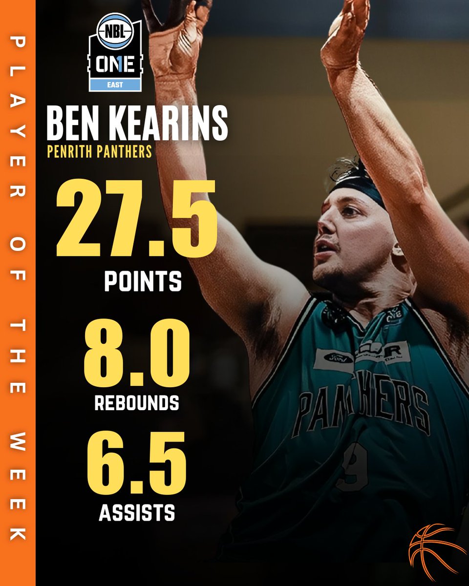 🏀🌟 Congratulations to Ben Kearins on being named the NBL1 East Player of the Week! 👟

Keep shining on the court! 👏

#NBL1 #PlayerOfTheWeek #PlayerOfTheGame #playersoftheweek #NBL1East #NBL1South #NBL1North #NBL1Central #NBL1West #BasketballExcellence #round #BasketballStars
