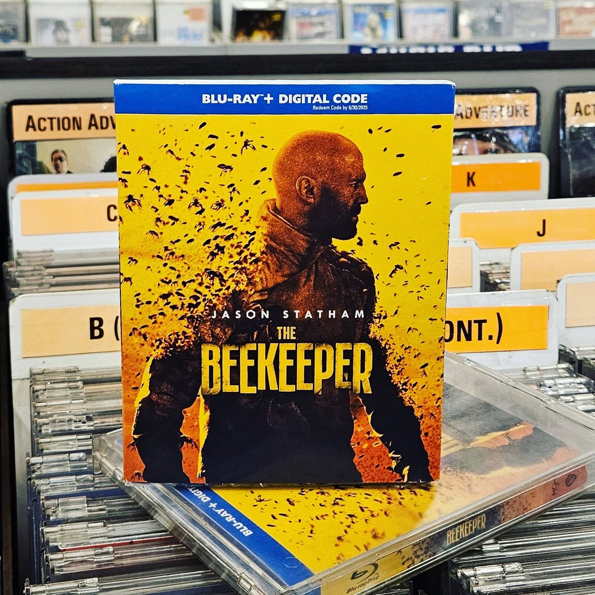 The action-thriller film #TheBeekeeper, which was directed by @DavidAyerMovies and stars Jason Statham, is out now on Blu-ray! 🐝 Get it here: bit.ly/3xMdOb8