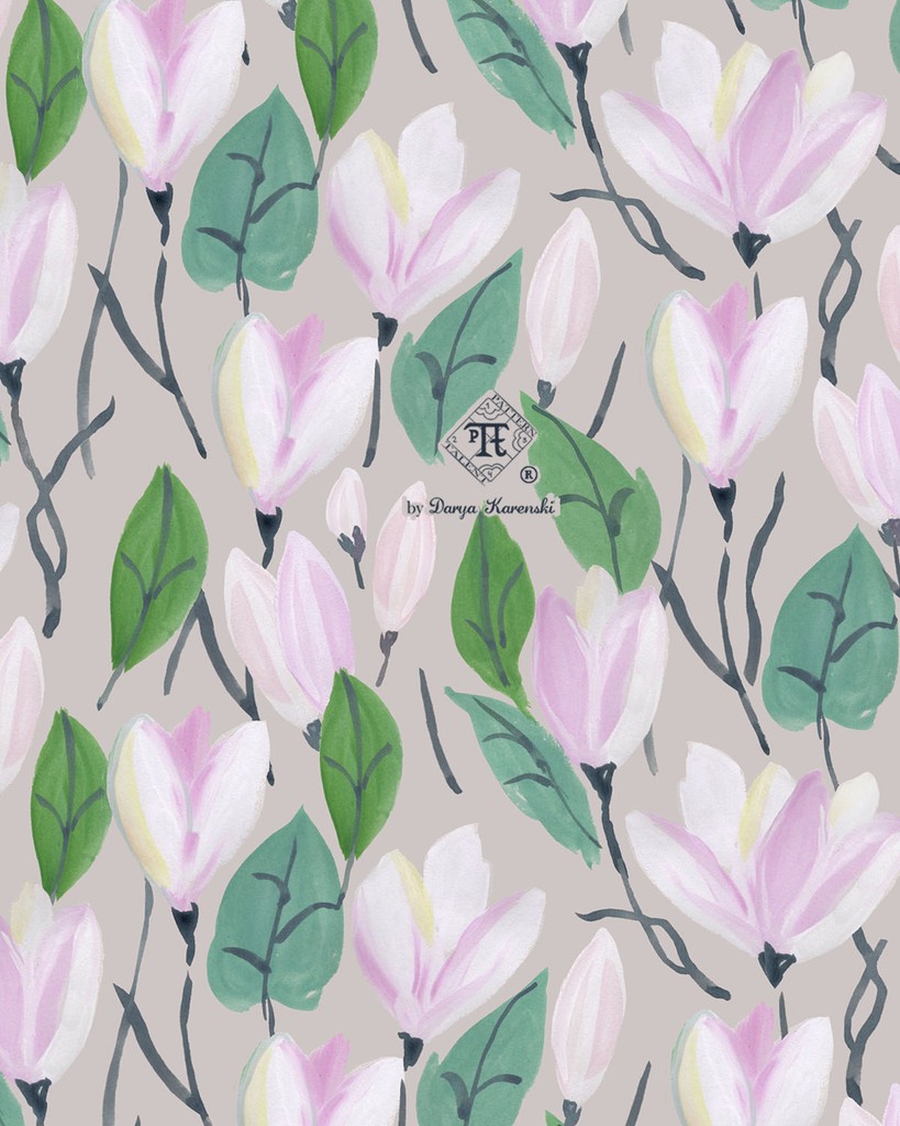 Painted Magnolia in navy, white and greige! Already in my @Spoonflower shop as fabric, home decor, wallpaper:
spoonflower.com/collections/84…
#magnolia #artforinteriors #pinkmagnolia 
 #magnoliawallpaper #botanicalwallpaper #floralwallpaper #wallpaperwednesday #spoonflowerwallpaper