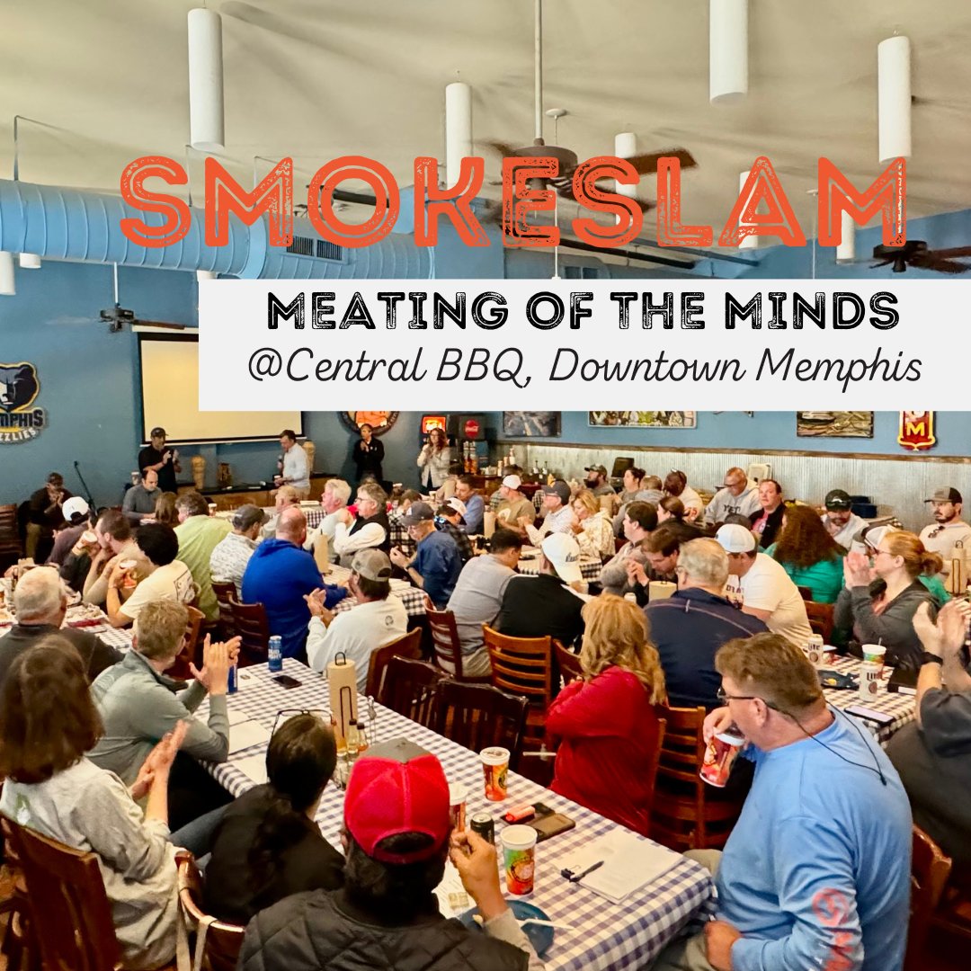 SmokeSlam held its first teams “meating” at Central BBQ in Downtown Memphis. Let’s just say all 57 teams are ready to bring the heat to Tom Lee Park in Memphis this May 16-18 where they’ll be competing for $250K. Interested in tickets? Visit smokeslam.com #smokeslam