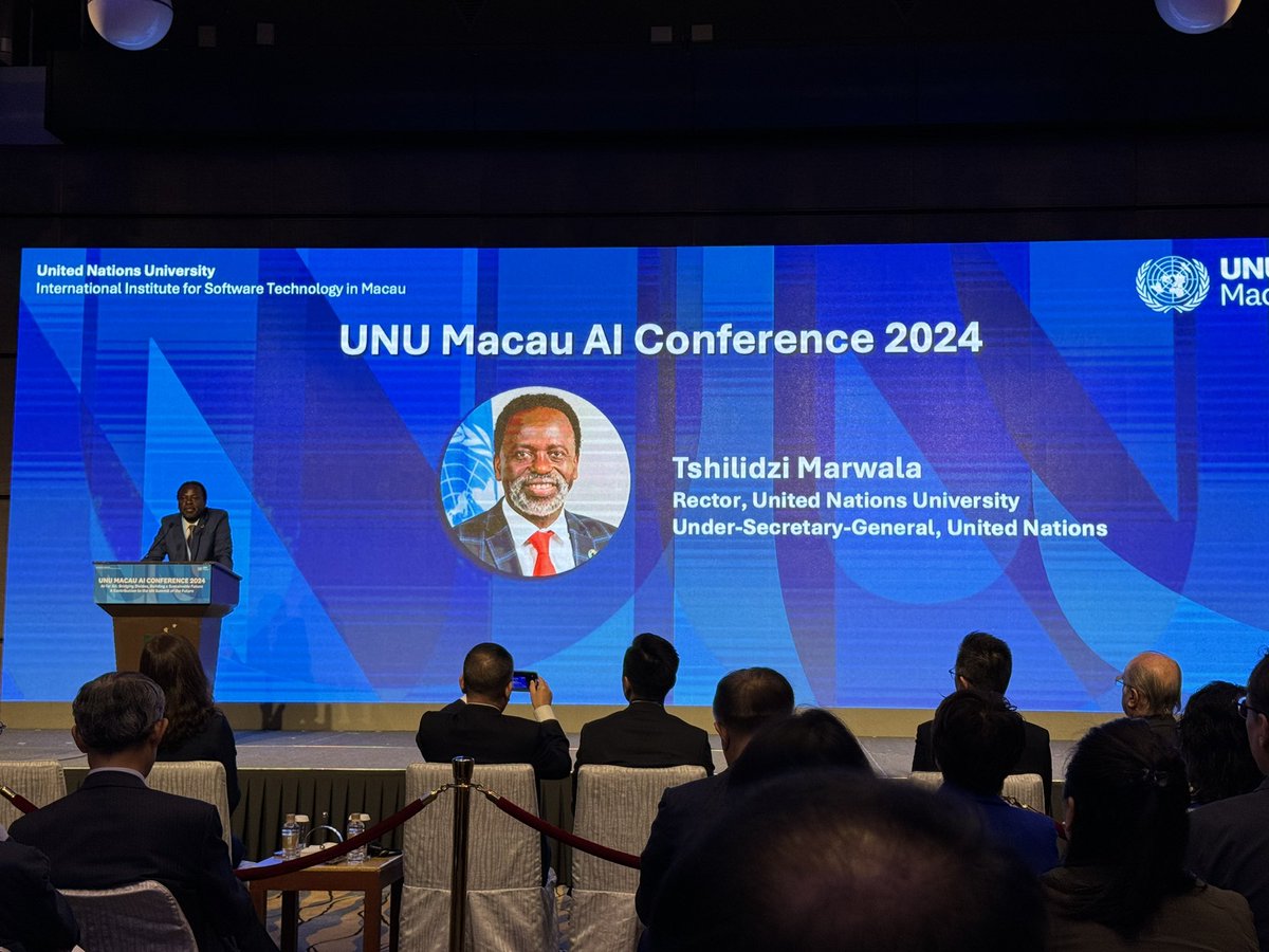 Proud to be part of @UNUMACAU #AIConference2024 which integrates the dialogue of governments, experts and industries to make AI works for all
