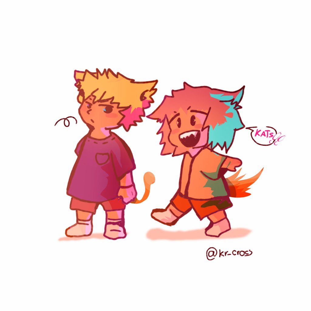 Day 7: Fluff/Fur
Like cats and dogs 🐾

 #KRBKWeek24 #krbk #kiribaku