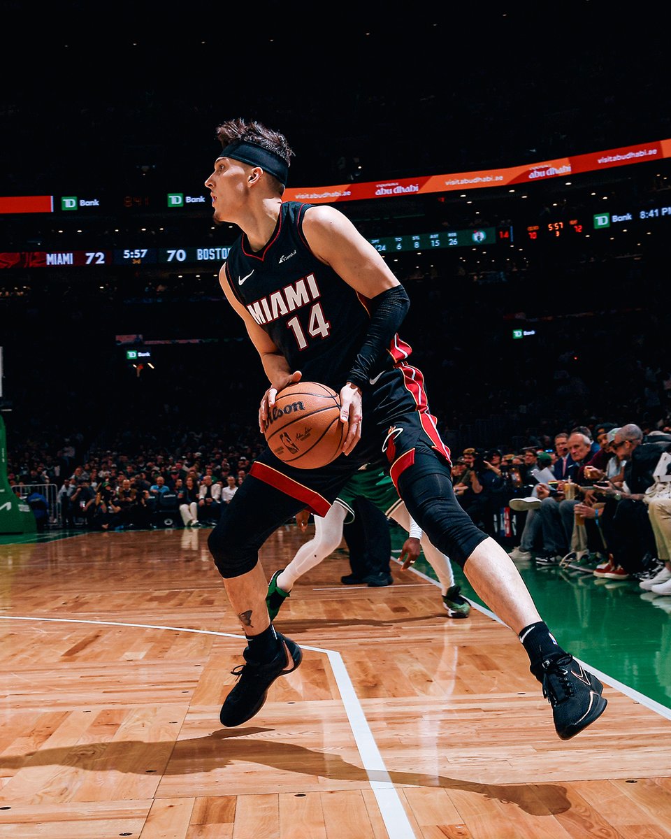 MiamiHEAT's tweet photo. #HEATWin Final (Game 2) - Miami 111, Boston 101

🔥 Herro: 24pts, 14ast, 5reb, 6 3PM
🔥 Adebayo: 21pts, 10reb
🔥 Martin: 21pts, 5 3PM
🔥 Jaquez Jr.: 14pts, 3 3PM
🔥 Jović: 11pts, 9reb, 6ast, 3stl, 3 3PM https://t.co/xXcTmtX8UF