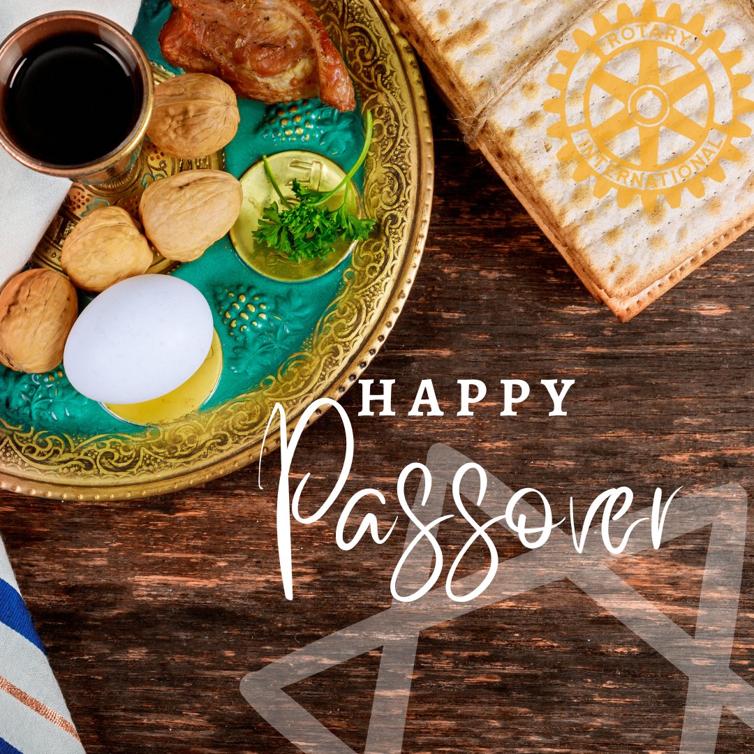 Happy Passover, "Chag Pesach Sameach!"  What means the most to even just one of our D7090 family members, draws the rest of us closer together! 

#TagtheSpirit #BringHopeToTheWorld #Rotary #ServiceAboveSelf #D7090 #BestOfFriends #Canada #America #Passover