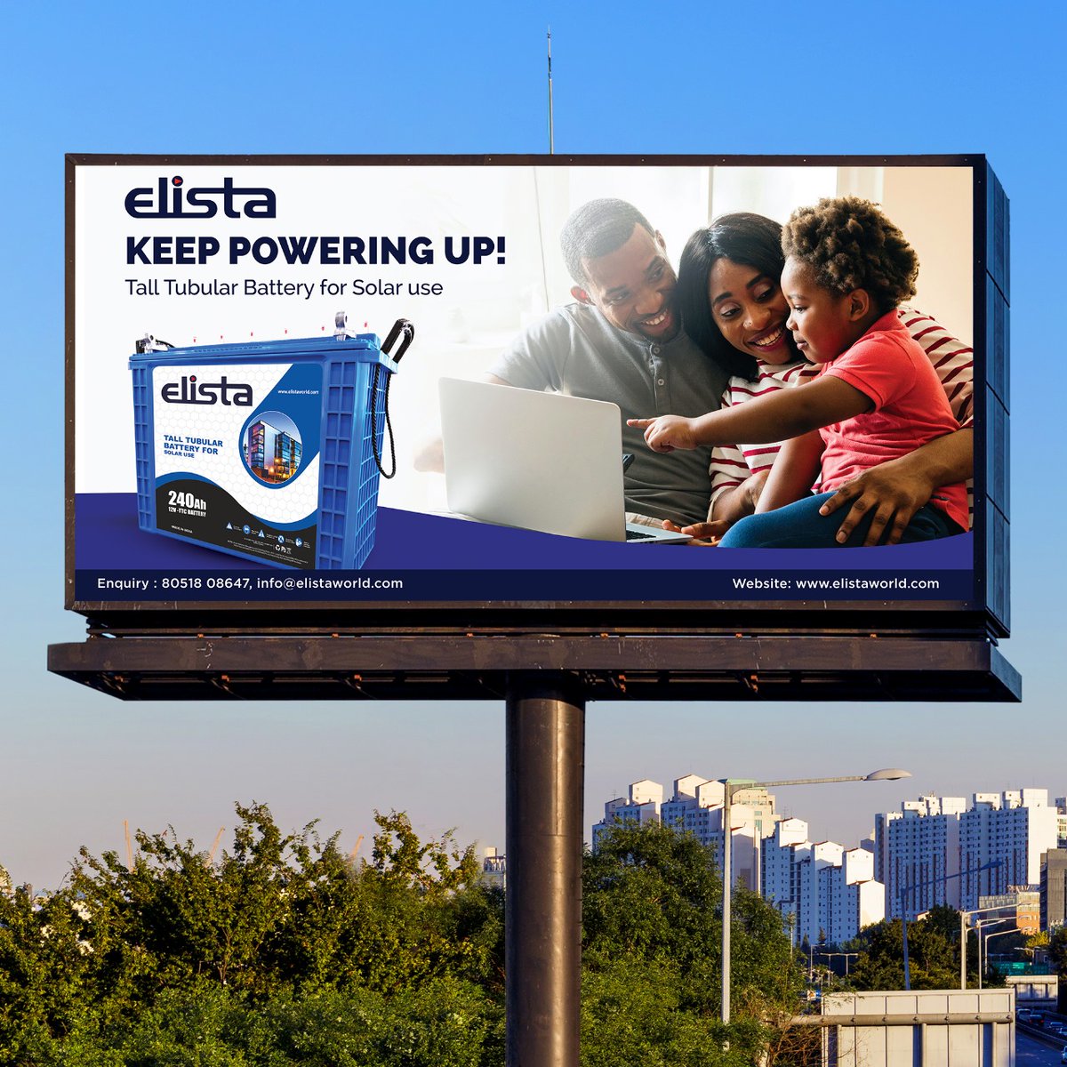 High on performance, Elista Tall Tubular Battery range for Solar use.  #Elista #SolarBattery #ElistaWorld #ElistaAfrica  #Power #Solar #Environment #SustainableFuture #SolarPower