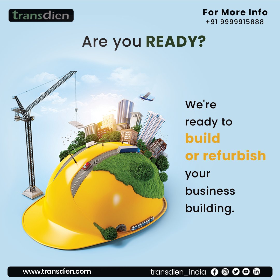 Are you ready?

Book now
📲 91 9999915888.
🎯 Visit: linktr.ee/transdien_india

#transdien #transdienindia #transdienprivatelimited
#ChennaiConstruction #EPCservices #CommercialConstruction #EngineeringProcurementConstruction #ProjectManagement #ConstructionServices #QualityWork