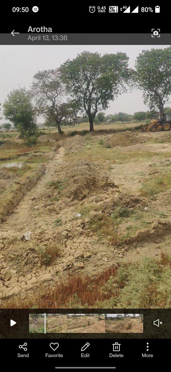 Pushp14's tweet photo. @sdmsadabad @dmhathras @mlaSadabad @CMOfficeUP 
Loc-Arotha, Sadabad, Hathras 
Sir, I'm shocked how our officers can allot pokhar(pound) for any project. Jal vibhag UP is constrcting wall, tank etc in it, covering it fully not even allowing proper path for https://t.co/hwky7f15G7