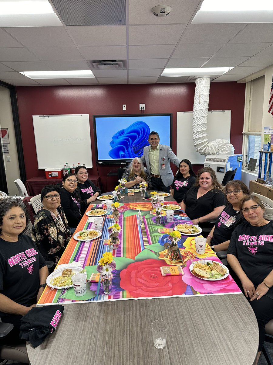 I want to thank our support staff, they truly are the FACE of North Side High School 🏫!! We, principals, provided them with a luncheon and gifts!! Again, we love you guys and Go Steers !