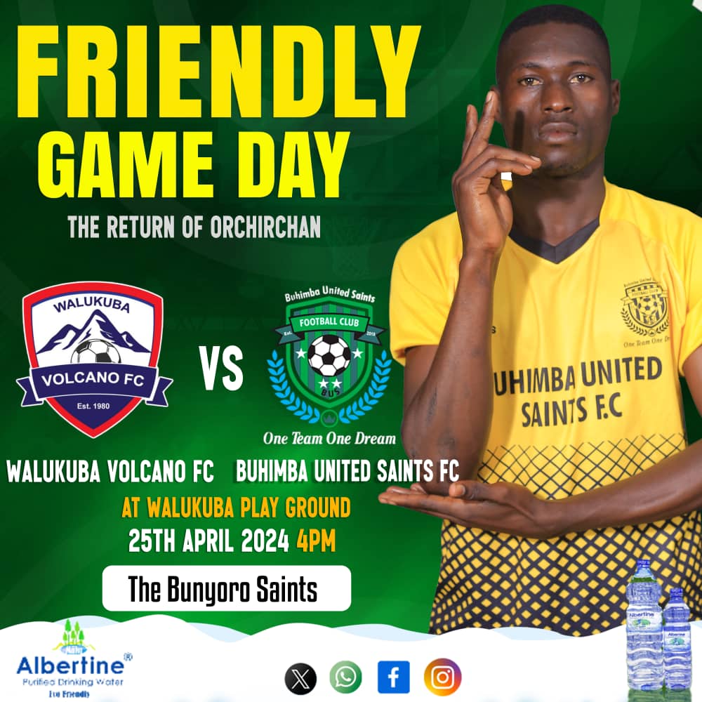 It's Match-day at Walukuba Playground. Let's go for this saints 🏃🏃🏃.
#OneTeamOneDream || #TheBunyoroSaints.