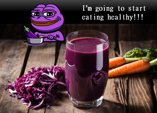 THURSDAY PURGEATORY !
I'm going to start eating healthy!!🦾
   
M⨀NAD #MonadArmy 💜
@monad_xyz 

#GirlPower #ETH #PurpleUp #Purplegoal