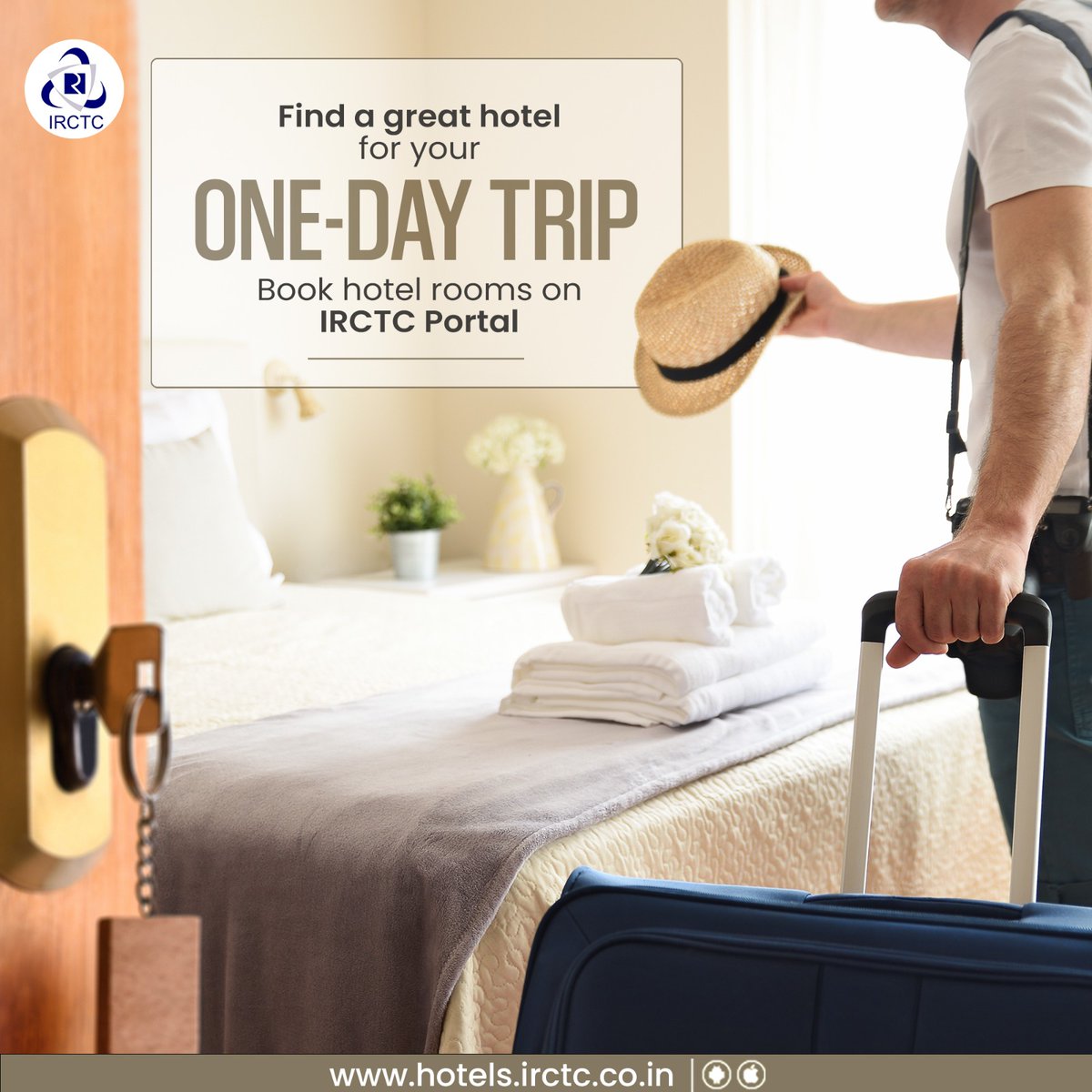 Taking a one-day trip to an exciting destination? Book hotel rooms on hotels.irctc.co.in now. #DekhoApnaDesh #traveling #Booking #explore #hotel #vacation #tour #holiday