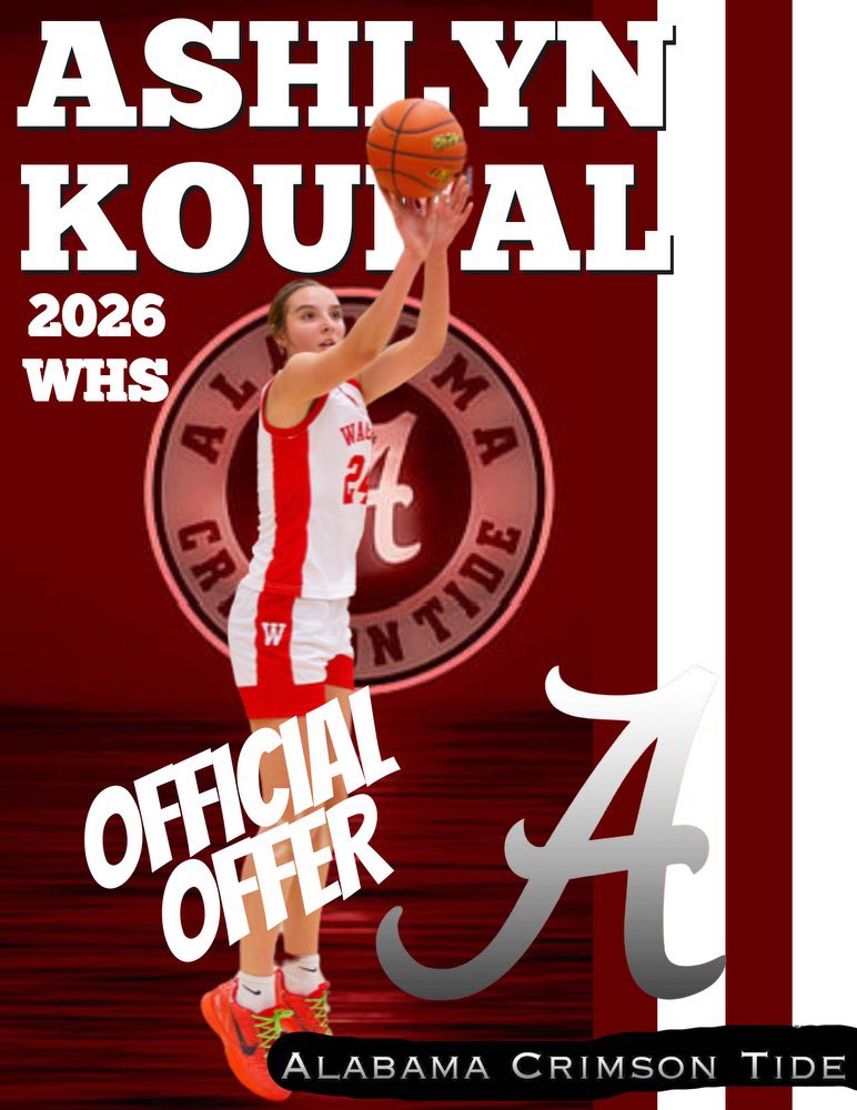 after a great talk with the coaches i am excited to announce i have received an offer from @AlabamaWBB!! thank you @CoachT_Adams @CoachCurry @RKellyBamaWBB @Plove55