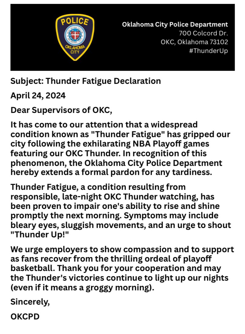 Oklahoma City Police tweet media