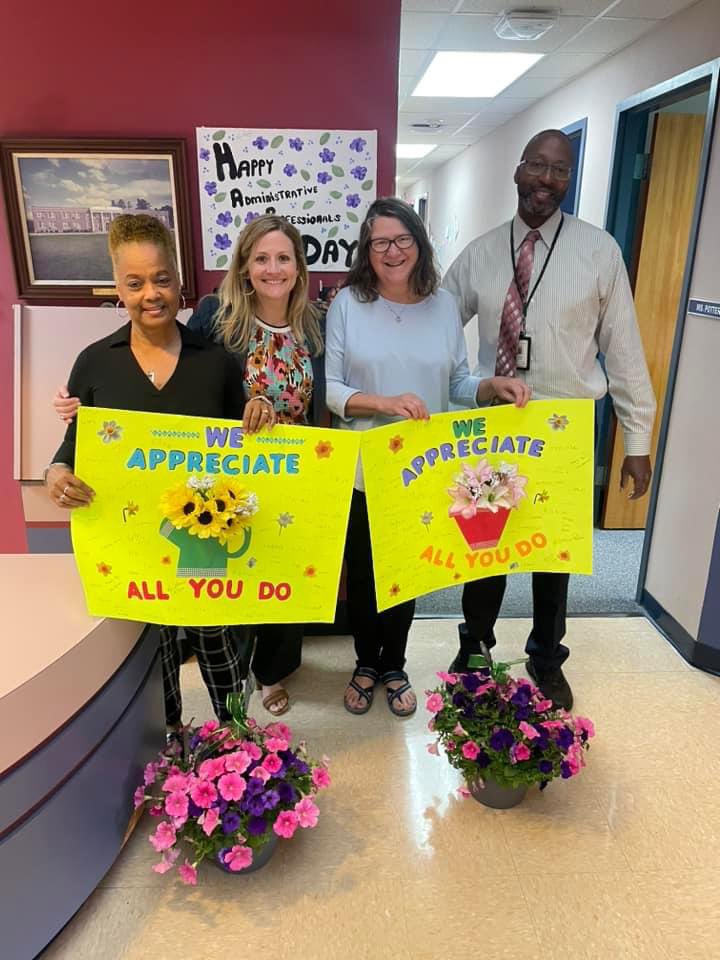 Zeb Vance couldn’t function without these two! Thank you for all you do! 💚🦅💛