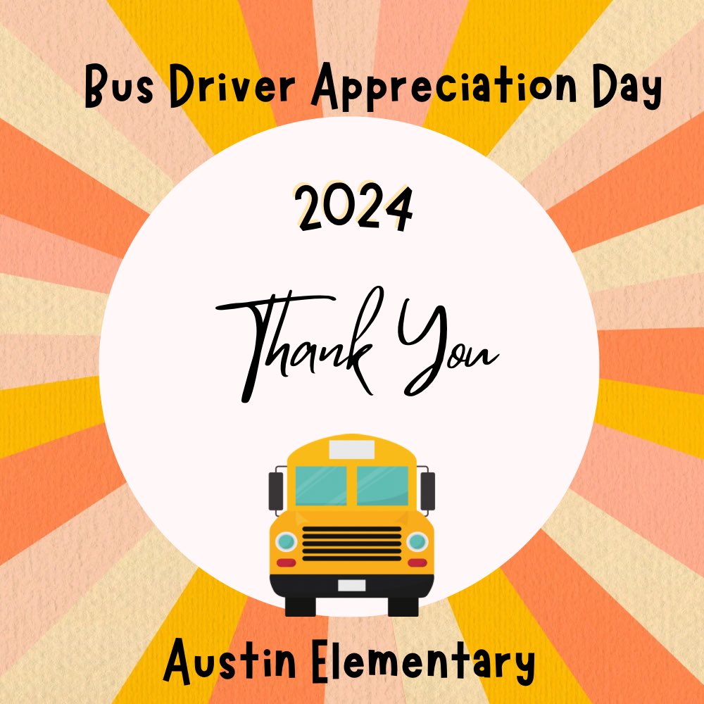 We love and appreciate our bus drivers~ Mr. Harris &amp; Mrs. Tanya are the best! ❤️💙🐝