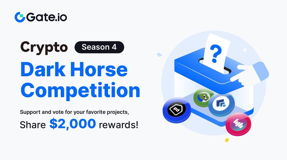 🚀 Startup Crypto Dark Horse Competition Season 4 with $2,000 Prize Pool! 🗳️ Vote for your favorite ongoing Startup projects 📆 Event Period: 14:00PM, April 24th - May 5th (UTC) 👉 Vote NOW: gate.io/article/36168 #GateioStartup #Airdrop #launchpad #CryptoDarkHorse