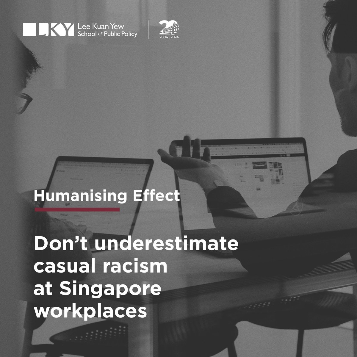 Diversity is Singapore's strength, but challenges remain. A recent IPS report reveals that 1 in 5 minority residents face workplace discrimination. Dr Mathew Mathews and Melvin Tay discuss the implications. buff.ly/3UuFcTI #SG #Casualracism #LKYSPP