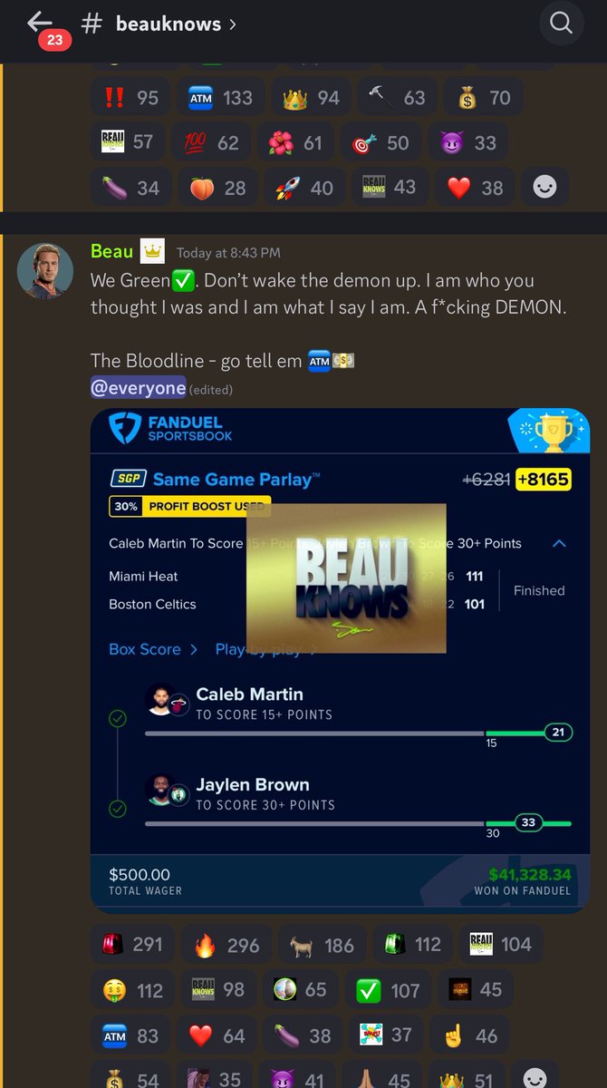 Beau Knows tweet media