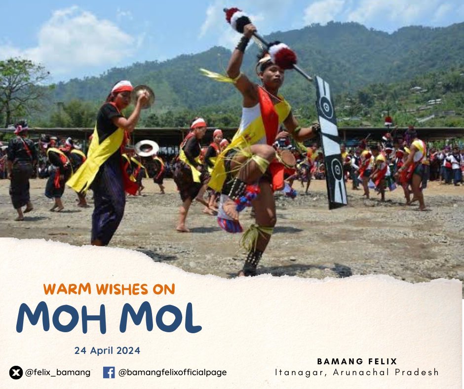 Wishing a joyous Moh Mol to our #Tangsa  brothers and sisters. May this auspicious festival fill your homes with happiness, your fields with bounty, and bring the blessings of your ancestors to every household. 
Happy #MohMol!