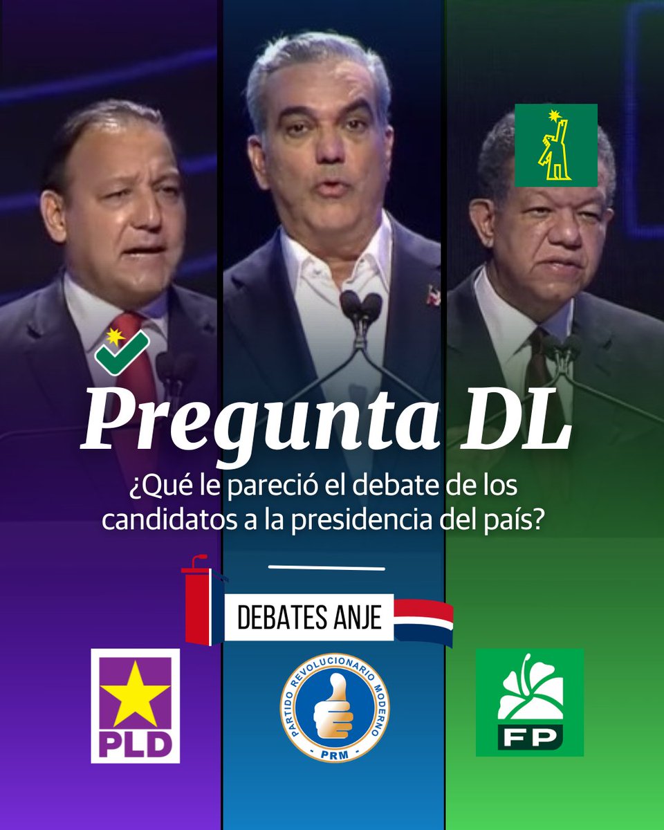 ❓ | #PreguntaDL | ¿Qué le pareció el debate de los candidatos a la presidencia del país?

¡Queremos conocer su opinión!

#DiarioLibre #OpiniónDL #Preguntas #EncuestaDL
