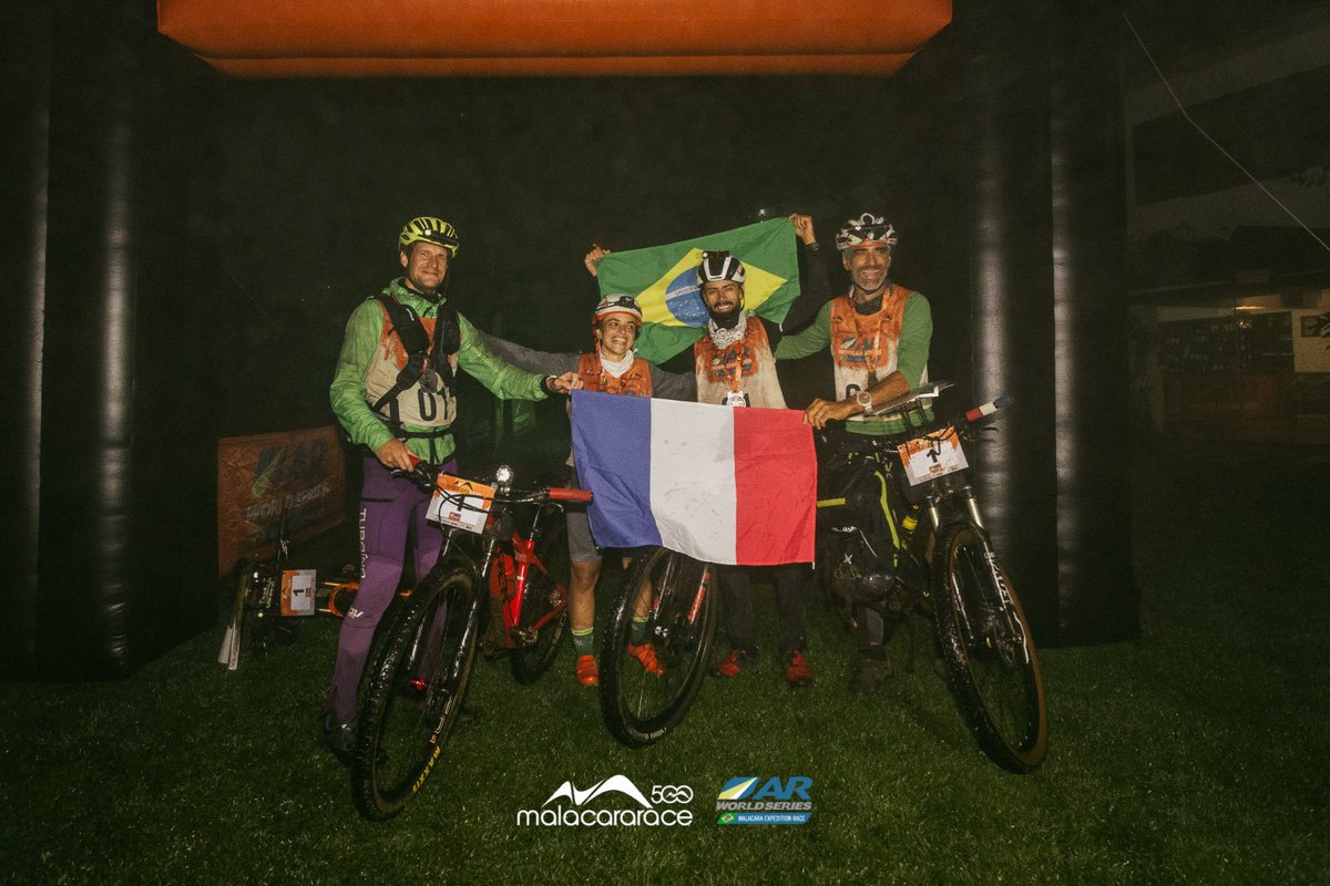 Adventure racing at its best with the winners at the #MalacaraRace finish line in #Brazil
#arwssouthamerica  
#adventureracing 
#expeditionracing 
#arws #arworldseries
#teamwork #endurance 
#iamanadventureracer #adventure #expedition  @malacararacepackrafts @aksasports