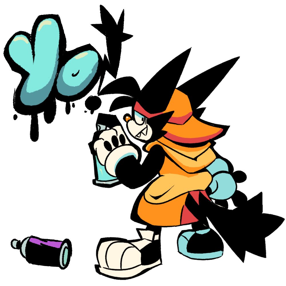 「rudy doin a vandalism 」|⚡FUNKTOON⚡ (comms open!)のイラスト