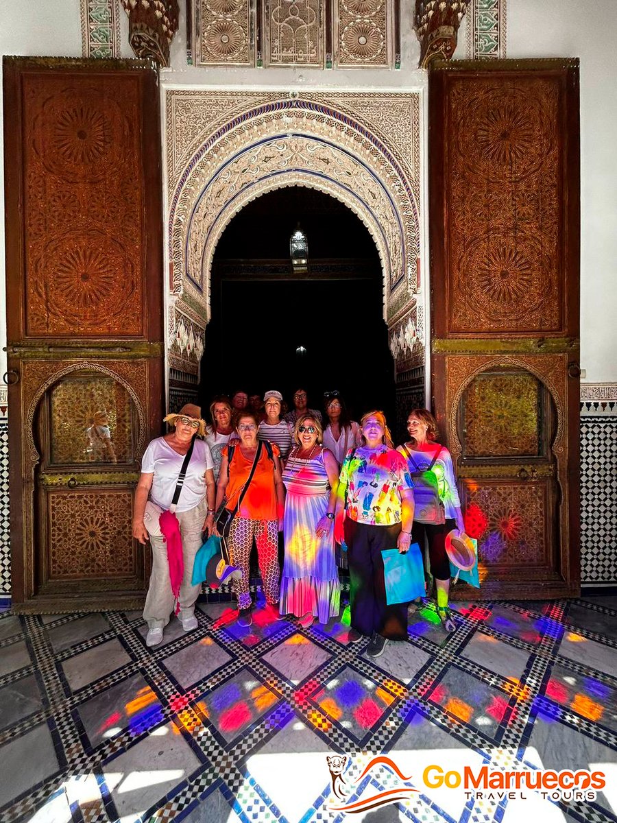 Colorful stained glasses reflections inside the Bahia Palace of #Marrakech. 🇲🇦 

#bahiapalace #morocco #africa #architecture #marruecos #gomarruecostours