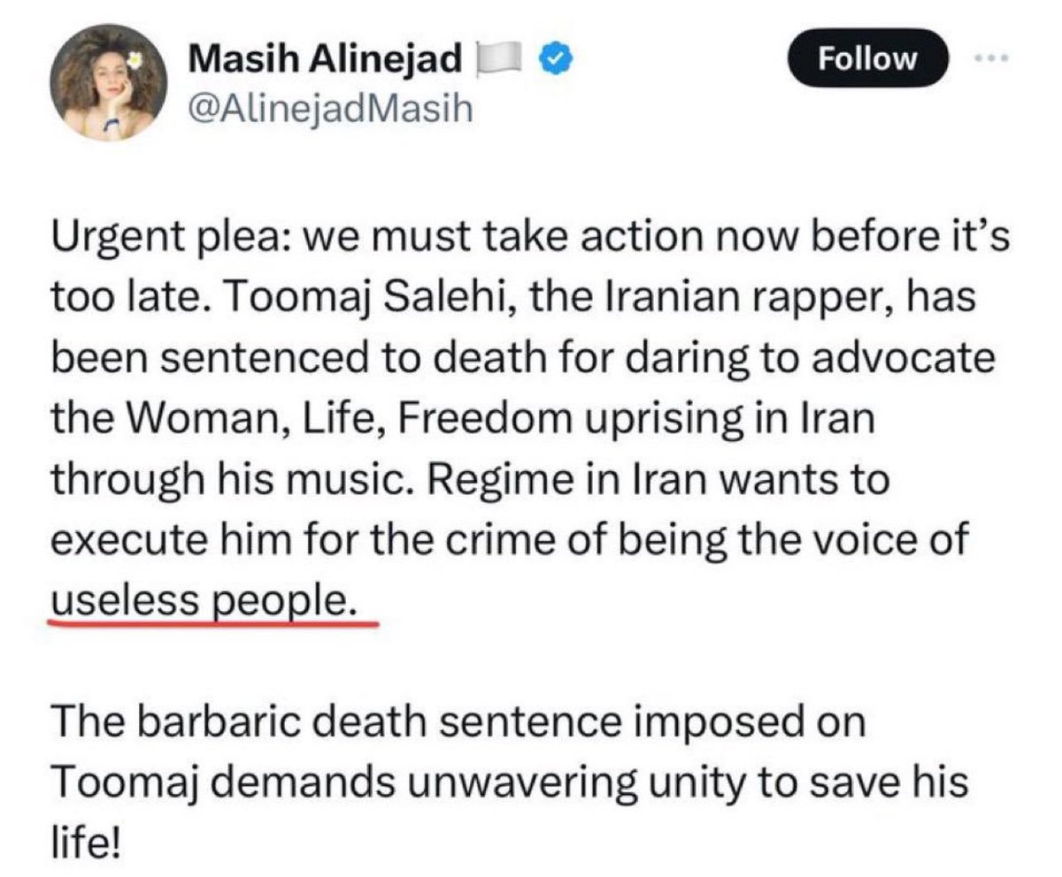 Tell me you are an Islamic Republic regime-affiliated without telling me!
#MasihAlinejad_blood_dealer