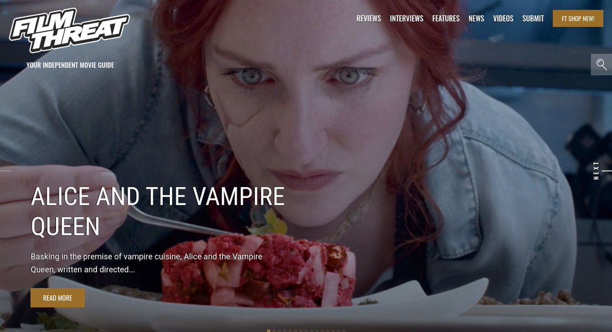 “…offers her $500 to prepare one dish…[for] the Vampire Queen…” Josiah Teal feeds off the story and tropes of Alice And The Vampire. filmthreat.com/reviews/alice-… #SupportIndieFilm #Horror #AliceAndTheVampireQueen