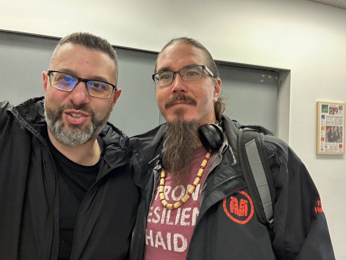 Fairview Strategy had an unexpected but very welcomed visit from Gagwiis, President of the Haida Nation. I wake up every day thinking  I have the best job in the world. I walk in the shadows of giants. #bcpoli