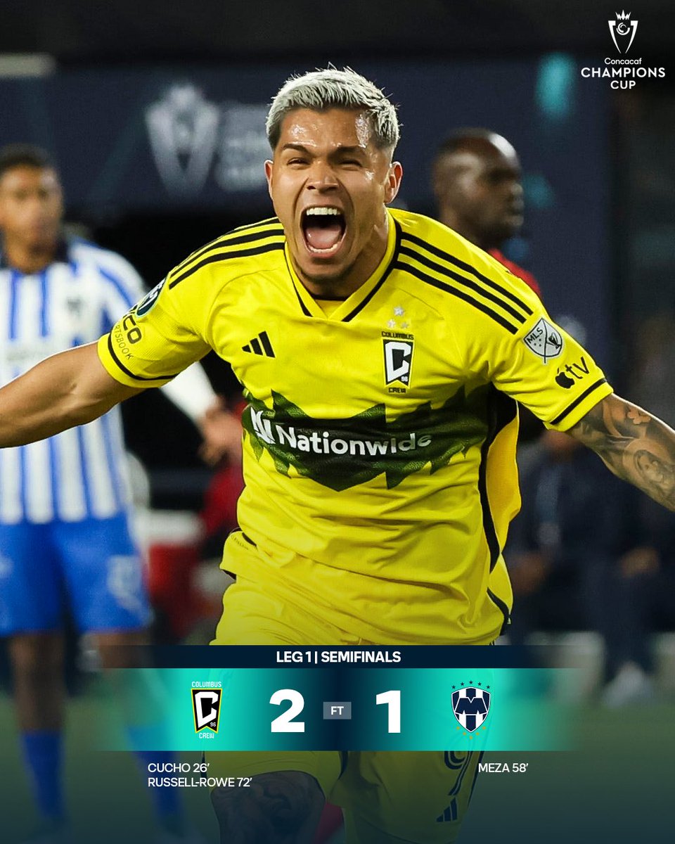 Leg 1 ✅

<a href="/ColumbusCrew/">The Crew</a> take a 2-1 lead to Mexico in <a href="/TheChampions/">Concacaf Champions Cup</a> semifinals.