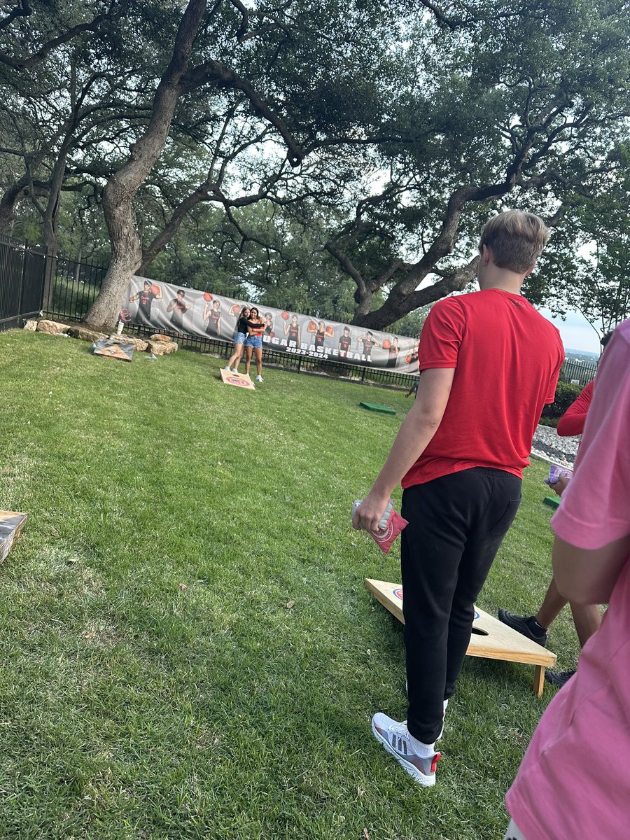 Cougarettebball's tweet photo. We had a great time celebrating these athletes one last time this season! We are excited for next year, and wish our seniors the very best in all that you do next. And of course the night wouldn’t be complete without a game of knock out. 🖤🏀 #WeRunAsOne https://t.co/zEpxqkJNPY