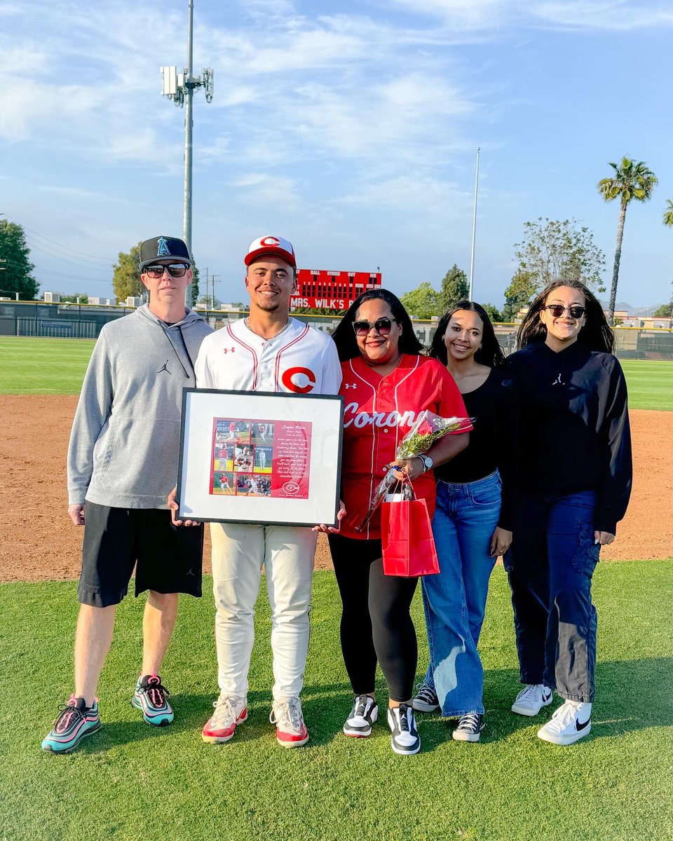 Tonight was Senior Night for my son Jaylen! So many happy tears ❤️😭🐾⚾️ Proud of this journey that began as a tiny 4.5 year old who just fell in love with the game. Excited that he has the opportunity to play in college & can’t wait for his next chapter. Proud to be his mom!