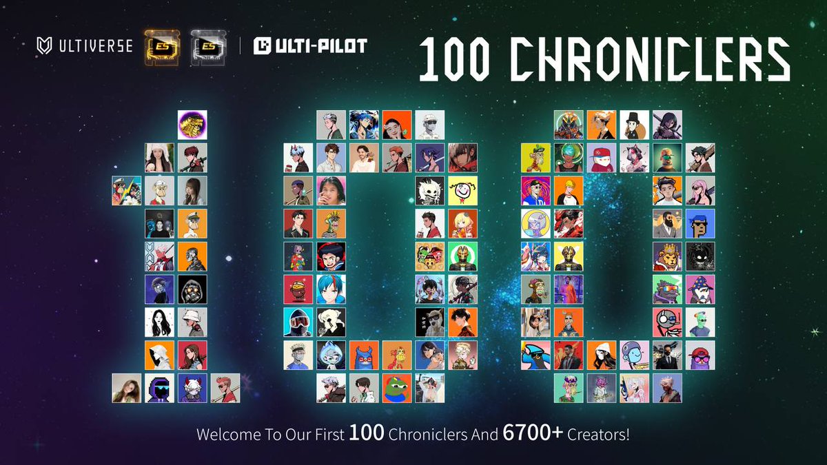 Are you Scripting Our Chronicles along? ✍️ @UltiverseDAO is joined by over 100 Chroniclers and nearly 7,000 Creators. 🎉 This moment marks the dawn of our first Chronicle—the beginning of our gaming distribution journey in Web3 with you, across different blockchains. 🎮