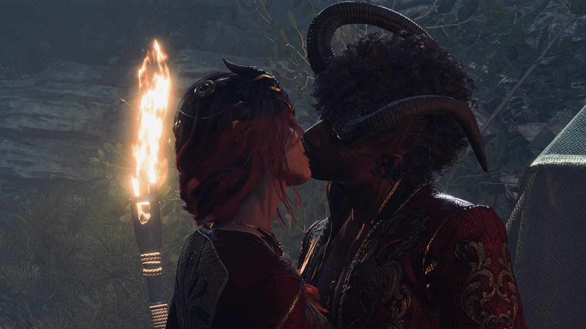 axelthecambion's tweet photo. Wyll Ravengard and his wife, Flare Ravengard βοΈβ₯οΈπ€ #wyllravengard #wyll #wyllxtav #tavxwyll #tav https://t.co/e473SzJybw
