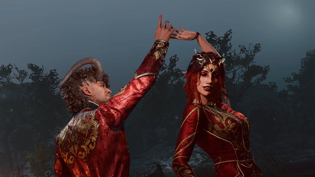 axelthecambion's tweet photo. Wyll Ravengard and his wife, Flare Ravengard βοΈβ₯οΈπ€ #wyllravengard #wyll #wyllxtav #tavxwyll #tav https://t.co/e473SzJybw