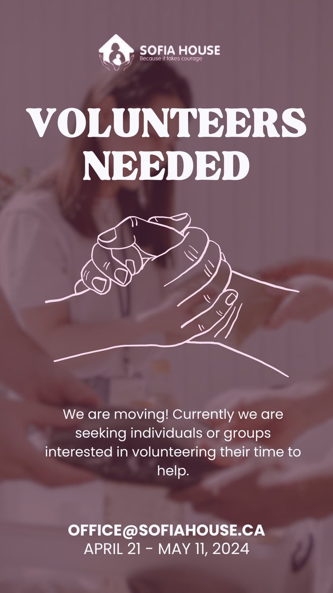 We need you. #sofiahouse #regina #Saskatchewan #volunteer