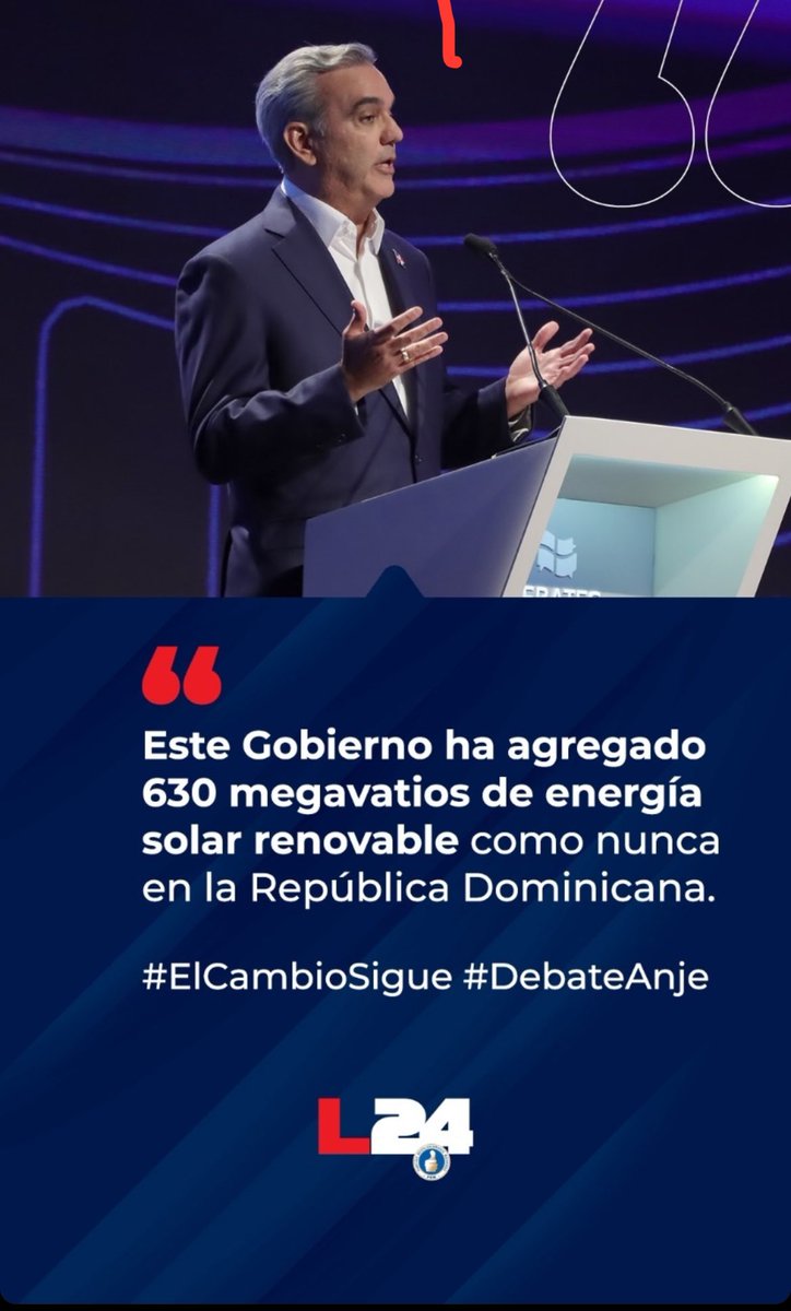 Excelente participación de nuestro presidente <a href="/luisabinader/">Luis Abinader</a>  el cambio sigue 👍🏼