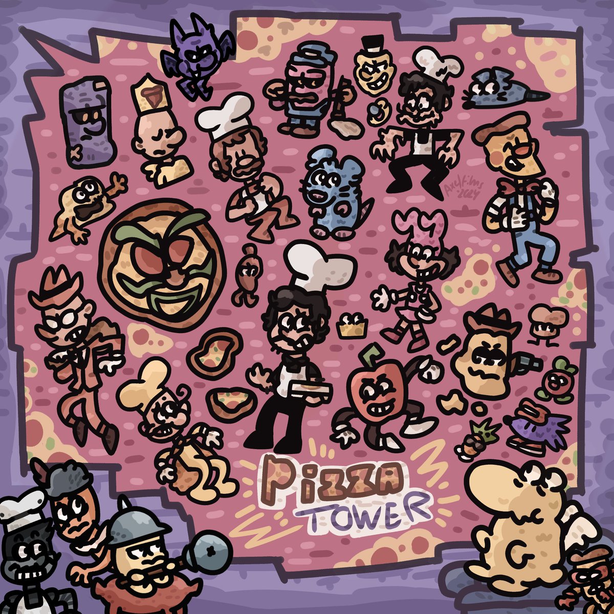 axelfilms22's tweet photo. Pizza time ๐๐
#Pizzatowerfanart #pizzatowerpeppino #pizzatowergame #pizzatower #fakepeppino #pizzatowerpizzahead #PizzaTowerArt #pizzatowernoise #pizzatowergustavo #noisette #noise #cheesedragon #pepperman #stupidrat #peppino #thenoise https://t.co/pwYfurNvCZ