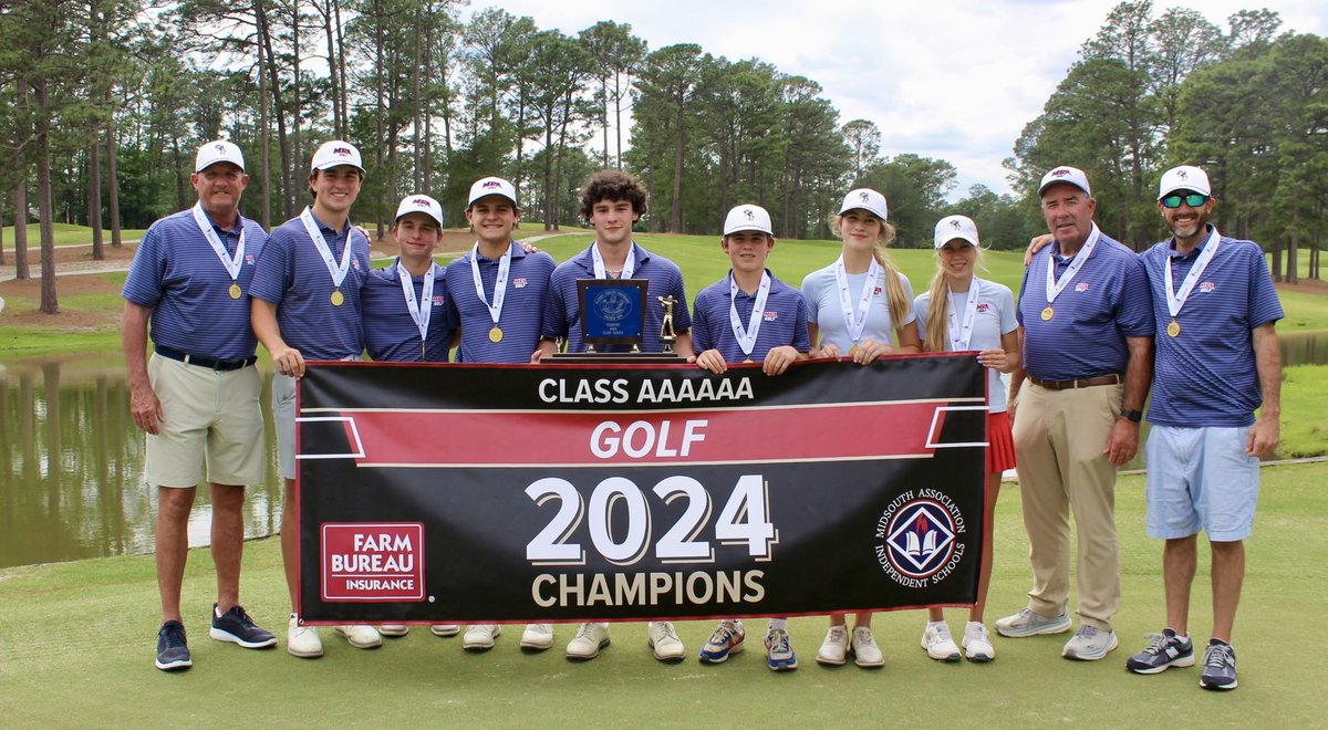 𝐒𝐓𝐀𝐓𝐄 𝐂𝐇𝐀𝐌𝐏𝐒 🏆⛳️ MRA Golf claims their first ever state championship! #goMRApatriots