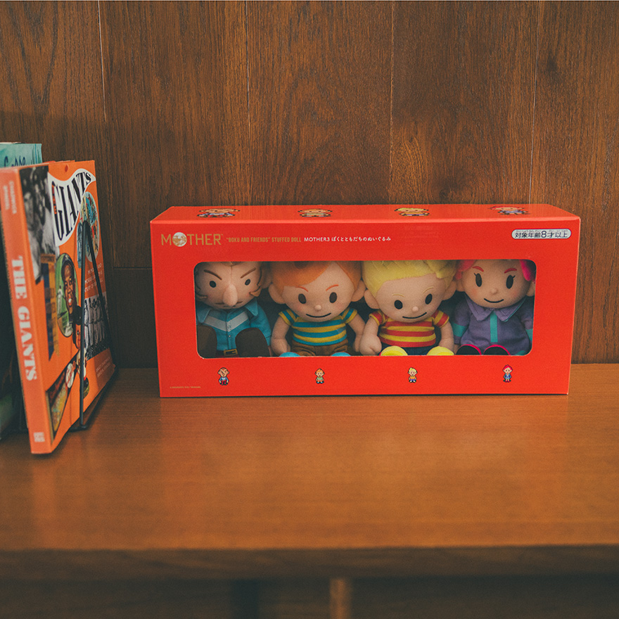 Wario64's tweet photo. MOTHER3 Plush Set available to order (~$79 US Dollars) https://t.co/GtckDEivMl

they ship to USA https://t.co/rCQG9IUbkr