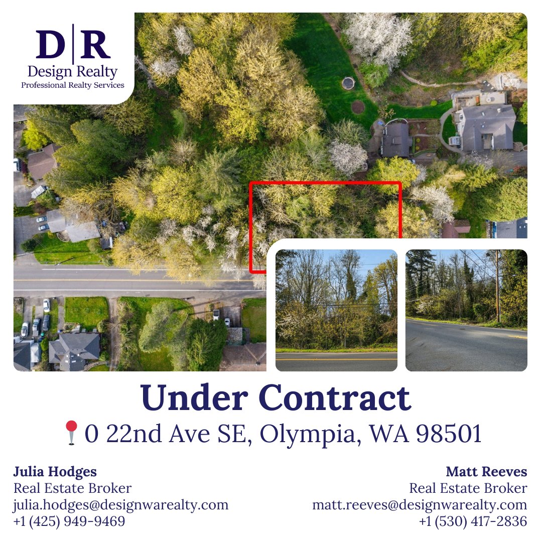 Big things are happening at Design Realty! More properties are off the market and under contract. Want to be next? Don't wait – connect with us now and let's start your home search journey! 🏠🔑 

#UnderContract #DesignRealty #HomeSearch #WashingtonRealEstate #WashingtonHome